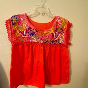 Milta hand embroigdery blouse, size M